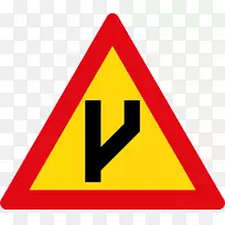 道路曲线警告标志交通标志-道路