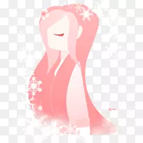 鼻子女人脸颊口鼻