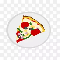 比萨饼意大利料理美食剪贴画-比萨饼