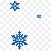 雪花剪贴画-雪花