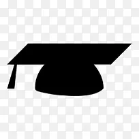 正方形学术帽博士学位论文毕业典礼帽-一位穿着单身汉礼服的大学生