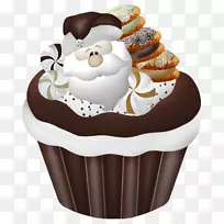 蛋糕，松饼，生日蛋糕，糖霜，小蛋糕，四块蛋糕