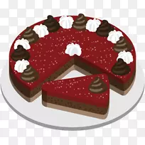 巧克力蛋糕水果蛋糕圆饼婚礼蛋糕奶油巧克力蛋糕