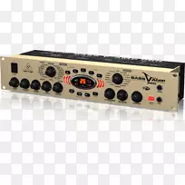 Fender贝斯v低音吉他贝林格效应处理器和踏板低音放大器牙齿修复效果图