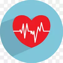 计算机图标心率脉搏保健-心脏