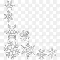 雪花剪贴画-雪花