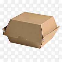 汉堡包牛皮纸食品包装和标签盒
