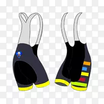 泳衣、自行车短裤和公文包自行车运动服装-欧洲女式边框条纹