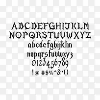 开源Unicode字体刻字字体哥特式