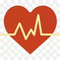 心率心电图计算机图标脉冲心脏
