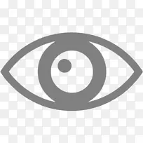 计算机图标红眼符号-眼睛
