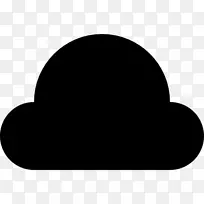 电脑图标nubes negras剪辑艺术墨水云彩充满了天空。
