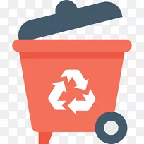 垃圾管理计算机图标回收垃圾车垃圾箱模型