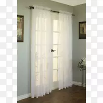 窗帘窗覆盖透明织物遮阳窗