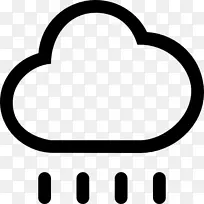 电脑图标雨符号云落雨