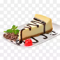 奶酪蛋糕糖霜巧克力蛋糕甜点浆果巧克力蛋糕