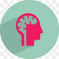 人脑电脑图标蓝脑计划-大脑