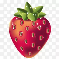 草莓冰淇淋水果电脑图标-草莓