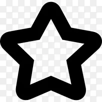 计算机图标形状五点星符号形状