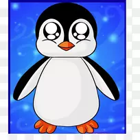 企鹅YouTube动画剪贴画-企鹅