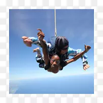双人跳伞迪安尼海滩降落伞飞行降落伞