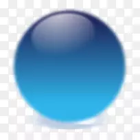 球形蓝色水晶球