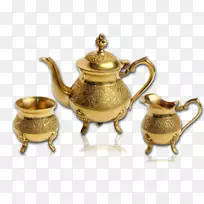 铜茶壶金属印度.黄铜