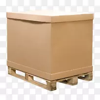 箱式托盘少于卡车载货箱托运集装箱-箱