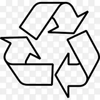 垃圾桶和废纸篮回收符号.符号