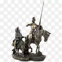 唐吉诃德桑乔潘萨雕塑骑士雕像