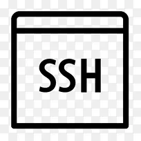 安全外壳计算机图标ssh-keygen