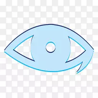 鱼眼线微软天蓝色剪贴画-鱼