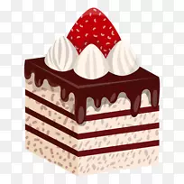 巧克力蛋糕草莓奶油蛋糕糖霜生日蛋糕馅饼巧克力蛋糕