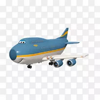 波音747-400飞机绘图动画-飞机