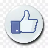 Facebook就像按钮拇指信号社交媒体-facebook