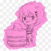 手指卡通素描设计