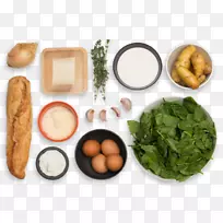 上身鸡蛋、素食菜、火锅、意大利菜、叶菜、蔬菜-土豆