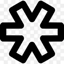 电脑图标星号剪辑艺术符号