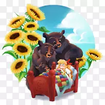 金发熊与三熊儿童文学诗-熊