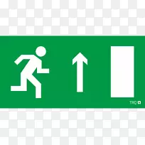 出口标志紧急出口标志消防安全符号