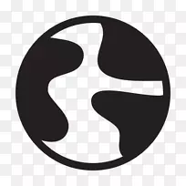符号计算机图标地球标志符号