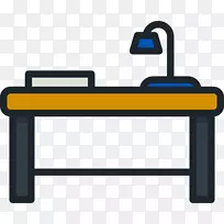 电脑图标，桌椅，家具，剪贴画椅