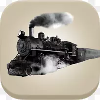 铁路运输蒸汽机车轨道列车