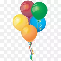 气球生日派对剪贴画-气球