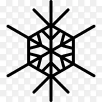 六角形雪花几何图形动画