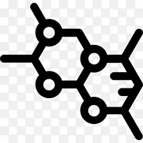 分子计算机图标化学原子分子和光学物理剪贴画