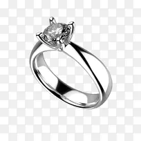 结婚戒指卡洛斯帕珠宝白金戒指