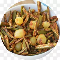 Bhendi油炸印度料理瑞塔多比扎食谱-洋葱