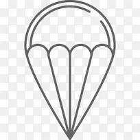 极限运动降落伞夹艺术.降落伞