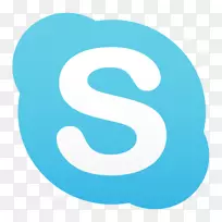 商业计算机图标的skype标志-skype